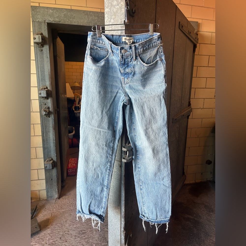 MADEWELL Light Blue Distressed Jeans